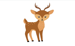 眨眼的小鹿flash动画